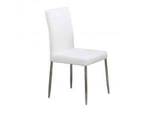 Vance Upholstered Dining Chairs in White