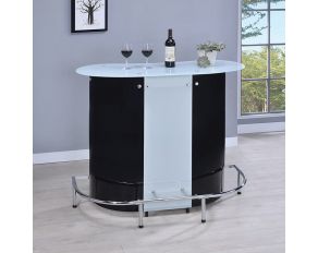 Coaster Furniture Bar Unit in White Chrome