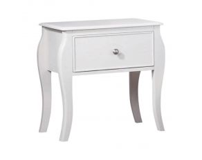 Dominique 1 Drawer Nightstand in Buttermilk