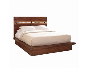 Winslow King Platform Bed in Smokey Walnut and Coffee Bean