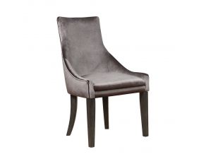 Coaster Furniture Phelps Dining Chair in Grey Velvet