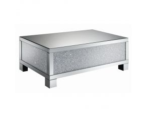 Rectangular Coffee Table in Clear Mirror