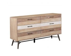 Marlow 6 Drawer Dresser in Rough Sawn Multi