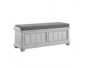 New Haven Bench in Weathered White