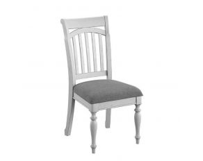 New Haven Slat Back Side Chair in Oyster Shell
