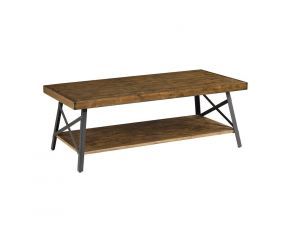 Emerald Home Furnishings Chandler Cocktail Table in Rustic Brown