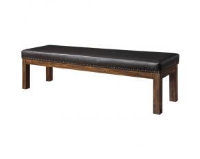 Chambers Creek Upholstered Bench in Rustic Brown