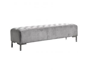 Lacey Bench in Silver Gray