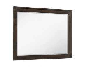 Ashton Hills Landscape Mirror in Dark Brown