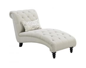 Hutton II Chaise with 1 Pillow in Beige