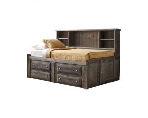 Wrangle Hill Twin Storage Daybed in Gun Smoke