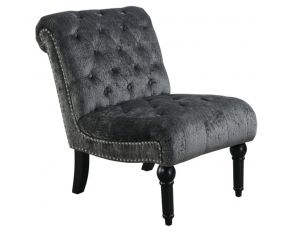 Hutton II Armless Accent Chair in Dark Grey