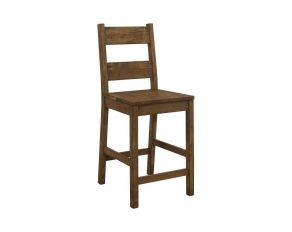 Coleman Counter Height Stools in Rustic Golden Brown