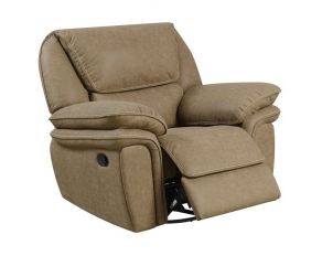 Allyn Swivel Glider Recliner in Light Brown