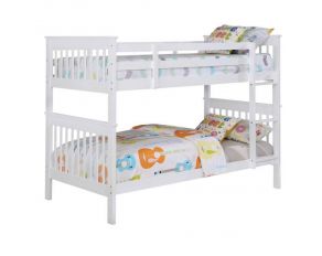 Chapman Twin Over Twin Bunk Bed in White