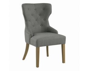 Florence Tufted Upholstered Dining Chair in Grey