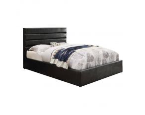 Riverbend Full Upholstered Storage Bed in Black