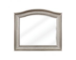 Bling Game Arched Mirror in Metallic Platinum