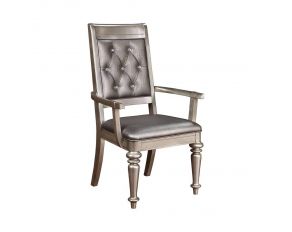 Bling Game Open Back Arm Chairs in Metallic