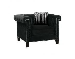 Reventlow Tufted Chair in Black