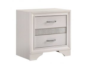 Miranda 2 Drawer Nightstand Tray in White