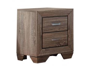 Kauffman 2 Drawer Nightstand in Washed Taupe