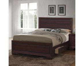 Kauffman Queen Storage Bed in Dark Cocoa