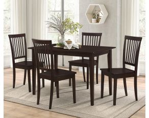 5-Piece Dining Set in Cappuccino