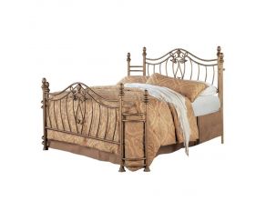 Sydney Queen Bed in Antique Brushed Gold