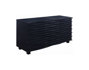 Stanton 3 Drawer Rectangular Server in Black