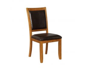 Nelms Upholstered Side Chairs in Deep Brown And Black