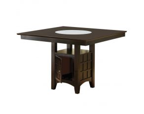 Gabriel Storage Counter Height Table in Cappuccino