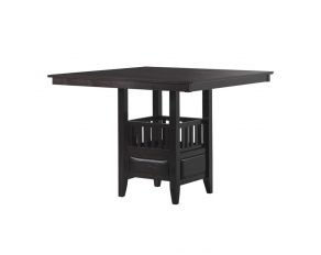 Jaden Square Counter Height Table With Storage in Espresso