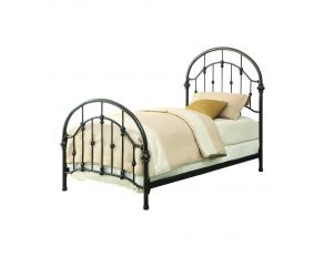 Rowan Twin Bed in Dark Bronze