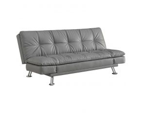 Dilleston Tufted Back Upholstered Sofa Bed in Grey