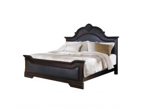 Cambridge King Panel Bed in Cappuccino And Brown