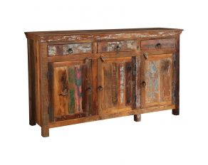 3-Door Accent Cabinet in Reclaimed Wood