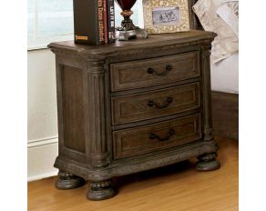 Furniture of America Nightstands Louis Philippe III CM7866BK-N Nightstand  (Black) (2 Drawers) from Elite Discount Furniture