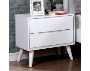 Furniture of America Lennart II Nightstand in White