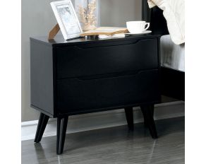 Furniture of America Lennart II Nightstand in Black