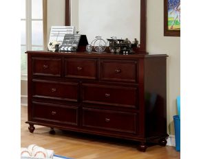 Furniture of America Olivia Dresser in Dark Walnut