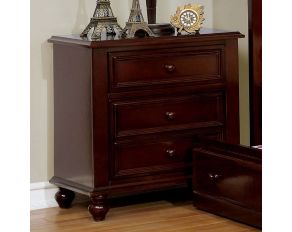 Olivia Nightstand in Dark Walnut