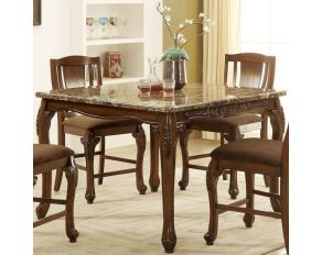 Furniture of America Johannesburg Counter Height Table in Brown Cherry