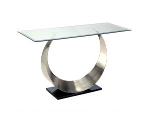 Furniture of America Orla II Coffee Table in Silver/Black