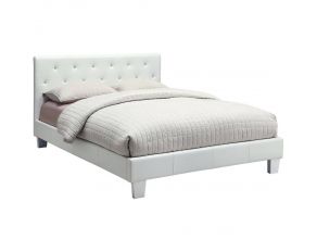 Furniture of America Velen California King Bed in White Finish