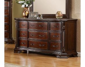 Furniture of America Monte Vista I Dresser in Dark Walnut