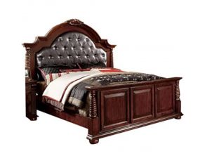 Furniture of America Esperia Queen Bed in Brown