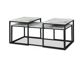 Adola 3 Piece Nesting Tables in White