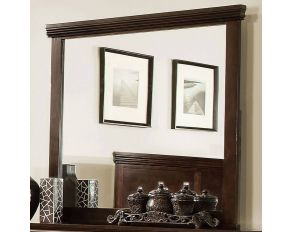 Furniture of America Spruce Mirror in Cherry Finish