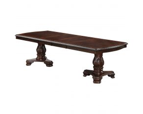 Kiera Rectangular Dining Table in Dark Brown